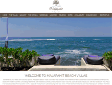 Tablet Screenshot of majapahitbeachvillas.com